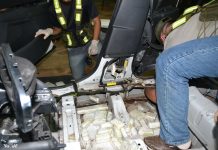 Detienen a una pareja con 180 kg. de marihuana ocultos en un automóvil
