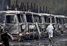 Terroristas Mapuches quemaron 29 micros y sube la tensión en el sur de Chile